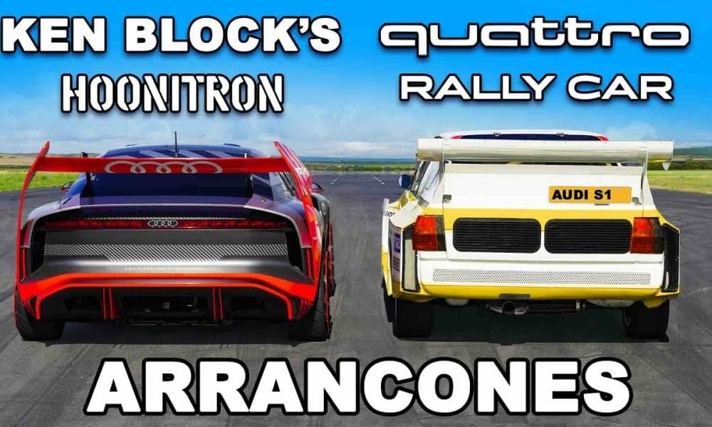 Audi Ken Block Rally Hoonitron de Ken Block desafía al Audi Quattro Rally: Una carrera de ...