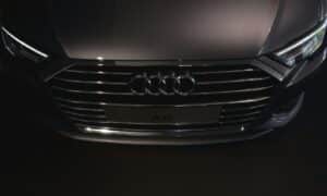 black mercedes benz car in a dark room