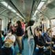 people in train during daytime