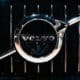 a volvo emblem on the front of a car