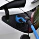 black and blue vacuum cleaner