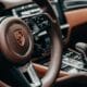 black and brown nissan steering wheel