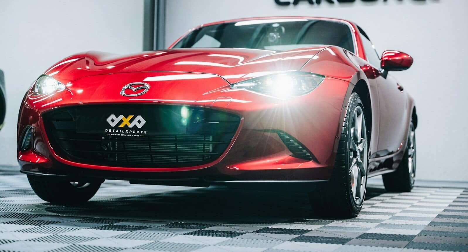 a red sports car