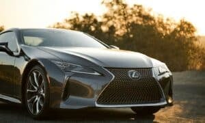 black Lexus car