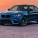 blue bmw m 3 coupe