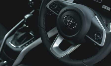 a close up of a steering wheel in a vehicle