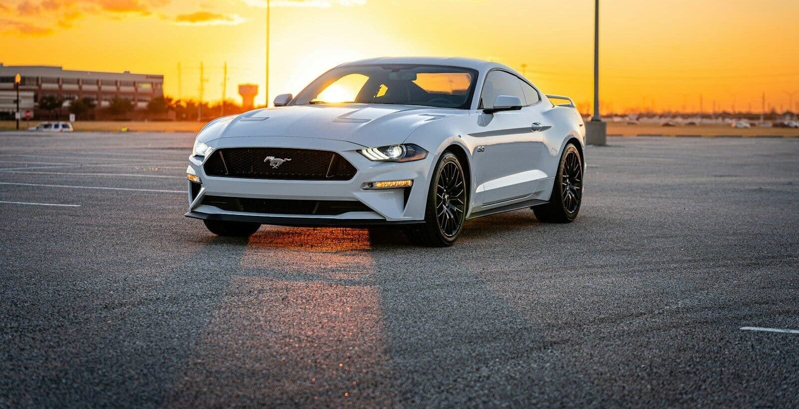 a white sports car