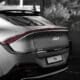 the back of a white car